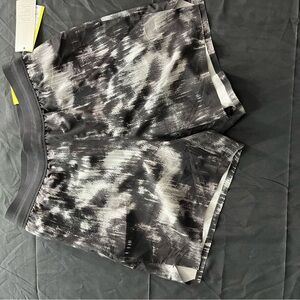 All in Motion Black and Gray Athletic Shorts small